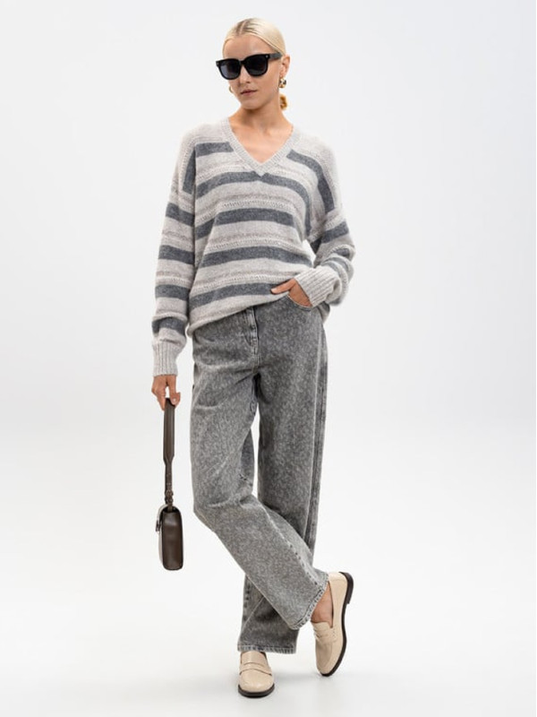 Светр/Середньо сірий меланж 252TT3072