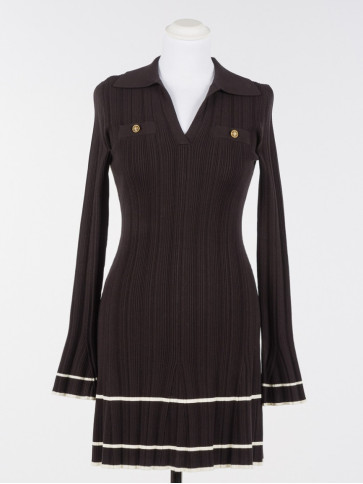 Сукня/Чорний шоколад/Сніжний