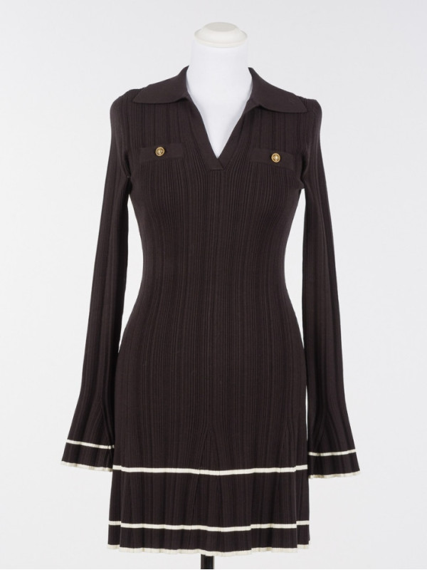 Сукня/Чорний шоколад/Сніжний 252TT3230