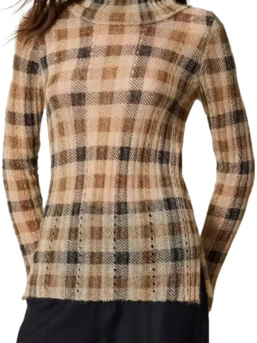 Светр/Клітина Верблюжий/Чорний