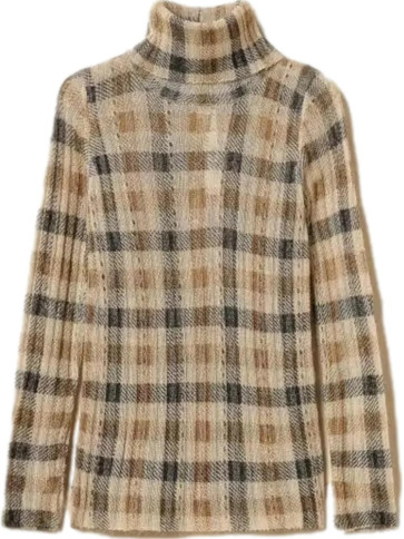 Светр/Клітина Верблюжий/Чорний