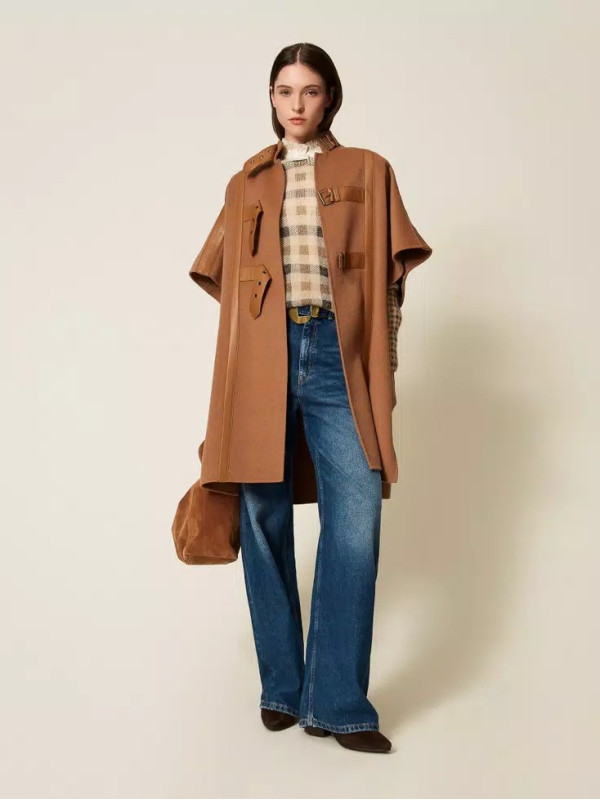 Джемпер/Клітина Верблюжий/Чорний 252TT3492