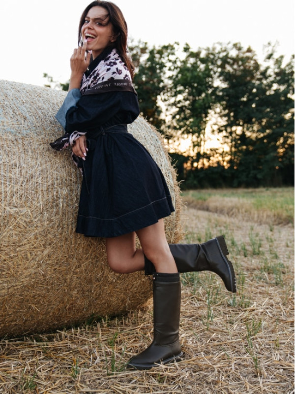 Коротка сукня/Індіго