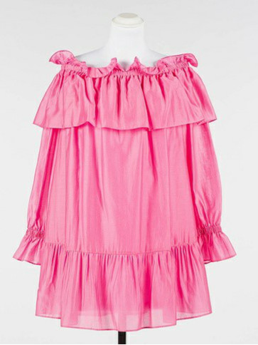 Коротка вуалева сукня / Шоколадний