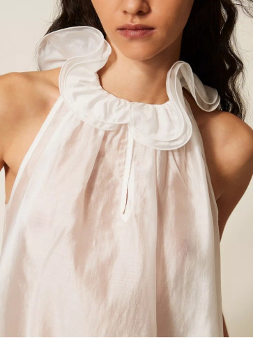 Топ вуалевий / Білий