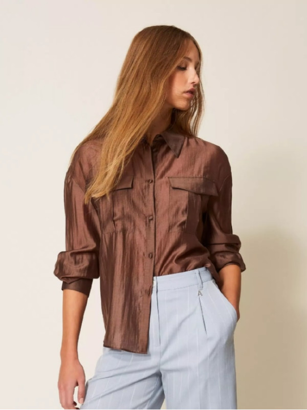 Сорочка вуалева / Шоколадний 261AP2186