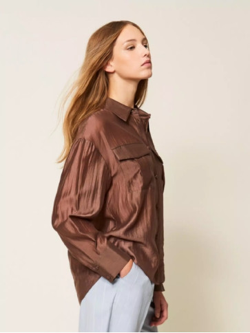 Сорочка вуалева / Шоколадний
