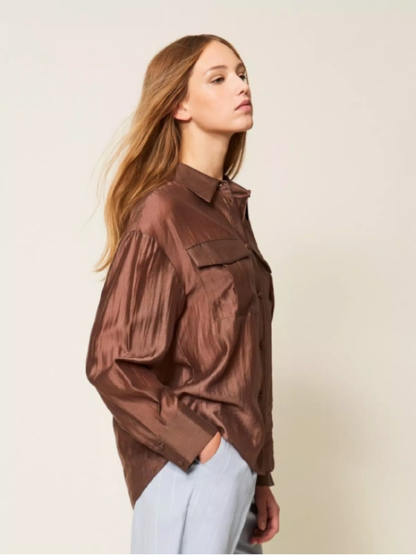 Сорочка вуалева / Шоколадний 261AP2186