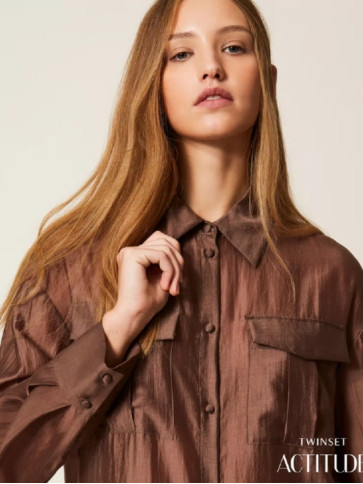 Сорочка вуалева / Шоколадний