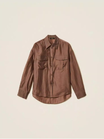 Сорочка вуалева / Шоколадний