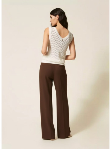 Штани Палаццо / Шоколадний