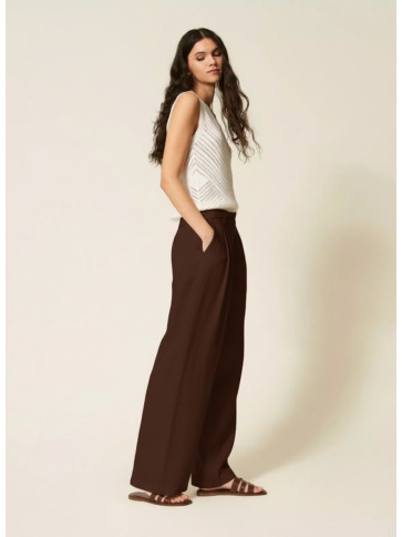 Штани Палаццо / Шоколадний