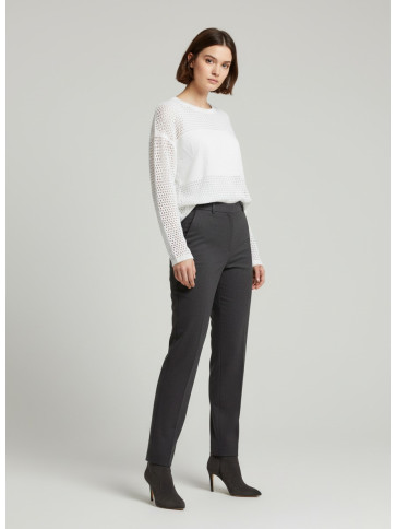 Сітчастий светр / Білий