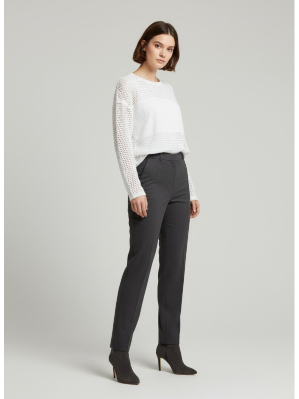 Сітчастий светр / Білий