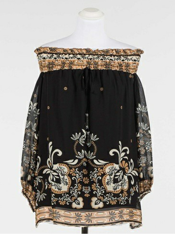 Блуза / Хустковий принт / Чорний 261LB2LAA