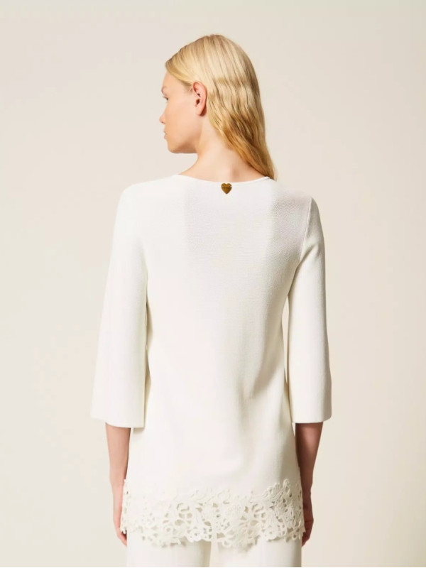 Максі светр / Білий