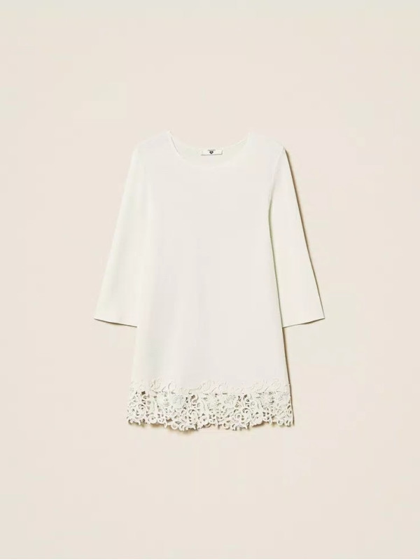 Максі светр / Білий