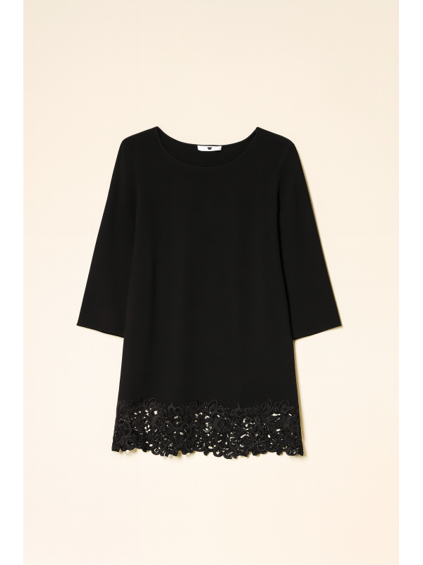 Максі светр / Чорний