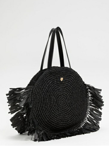 Кругла сумка Шопер / Чорний