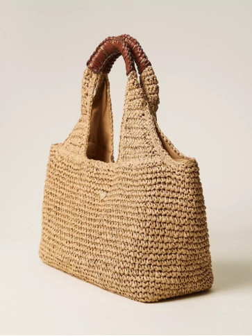 Сумка-Хобо з рафії / Солома