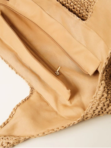 Сумка-Хобо з рафії / Солома