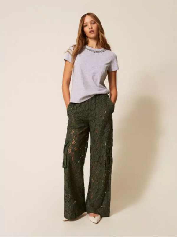 Штани Карго з мережива / Чебрець 261LL2AGG