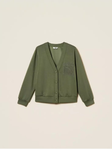 Кардіган з в'язанням гачком / Чебрець