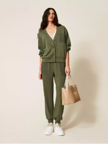 Кардіган з в'язанням гачком / Чебрець