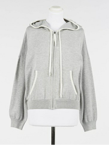 Світшот / Сірий меланж / Білий