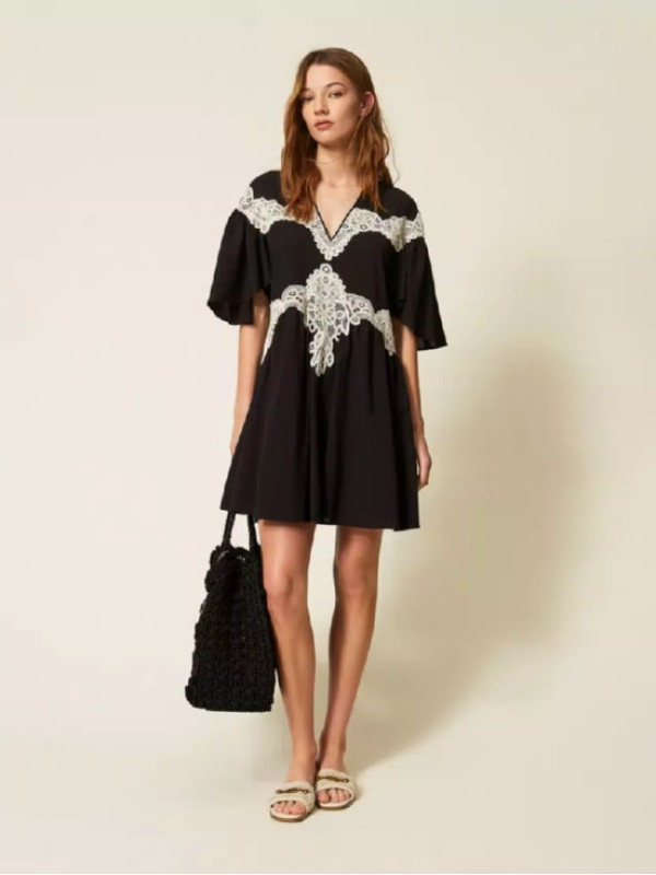 Коротка сукня / Чорний / Ваніль 261LM2DCC