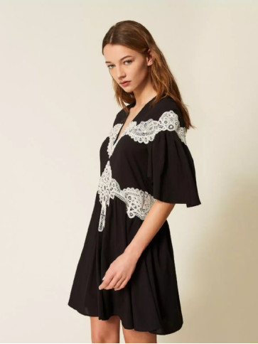 Коротка сукня / Чорний / Ваніль