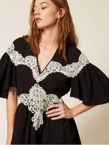 Коротка сукня / Чорний / Ваніль