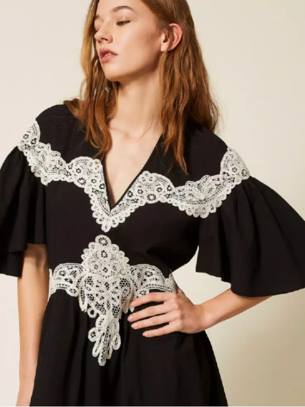 Коротка сукня / Чорний / Ваніль 261LM2DCC