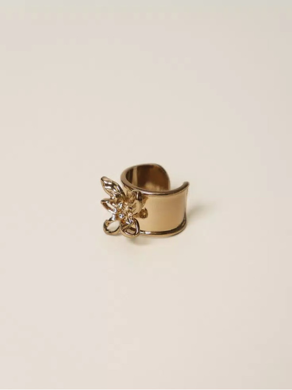 Каблучка з квіткою / Старе золото 261TA4020