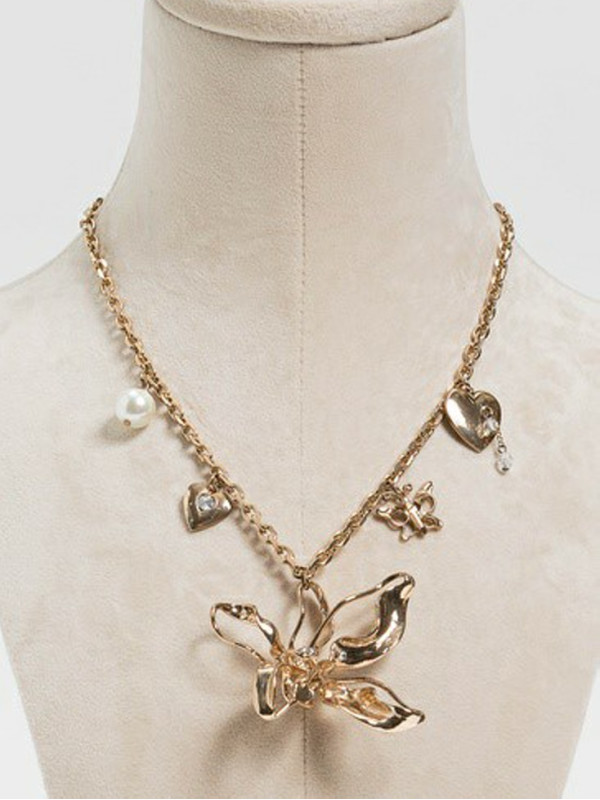 Намисто з максі-квіткою / Старе золото