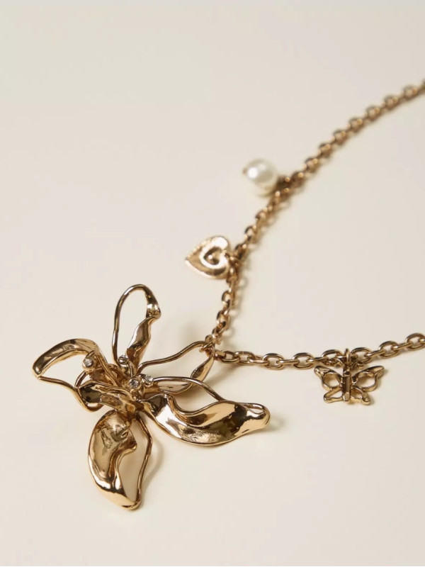 Намисто з максі-квіткою / Старе золото
