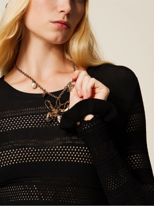 Намисто з максі-квіткою / Старе золото