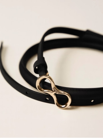 Шкіряний ремінь / Чорний