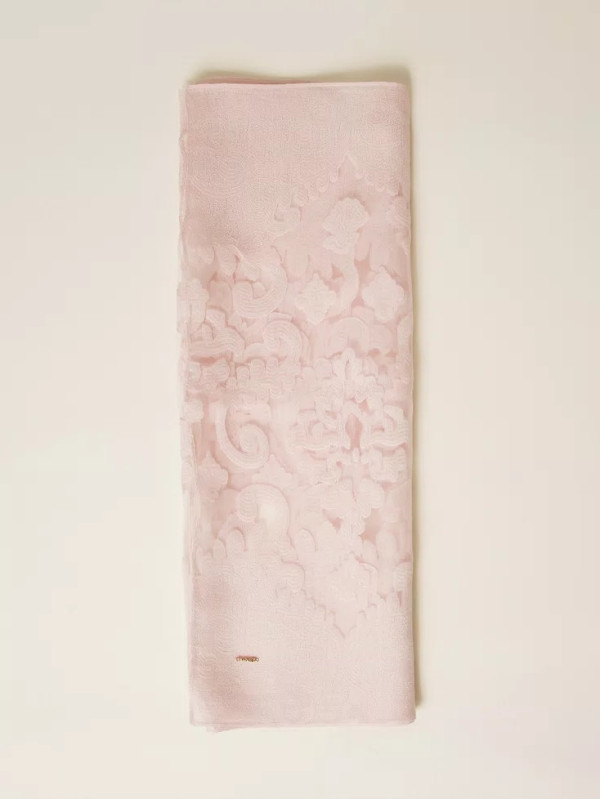 Мереживний палантін / Рожевий пісок