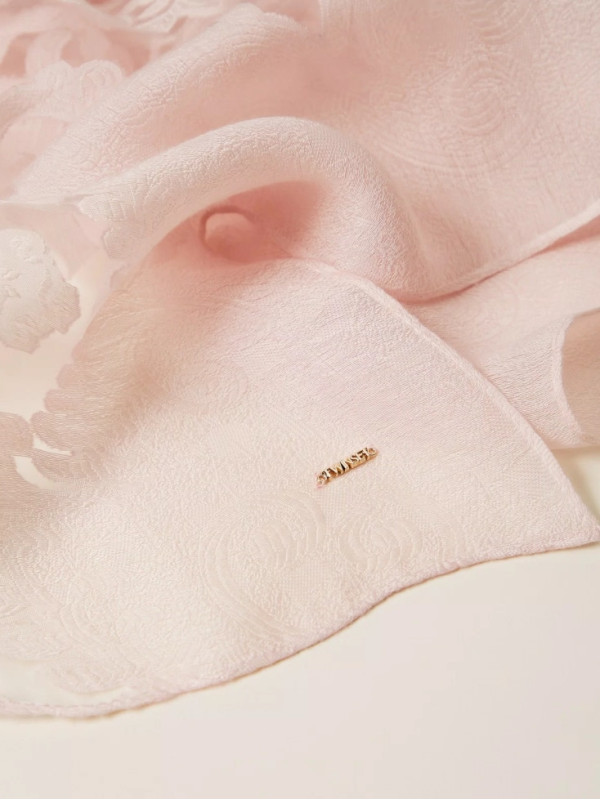 Мереживний палантін / Рожевий пісок