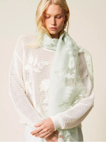 Мереживний палантін / Мокка мус