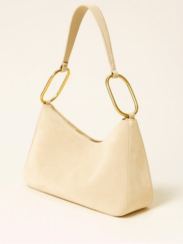 Замшева сумка / Ніжний пісочний