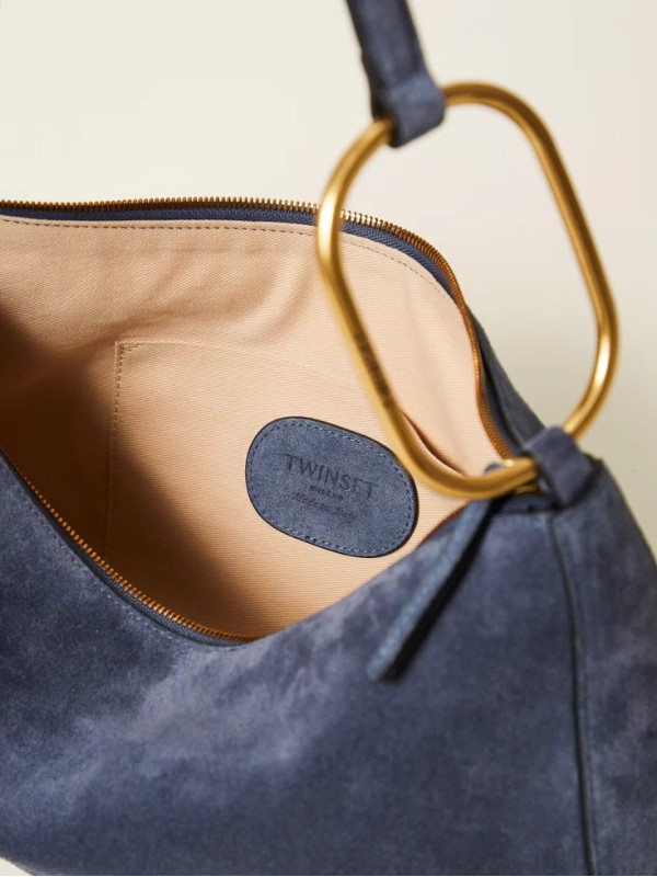 Замшева сумка / Морський синій