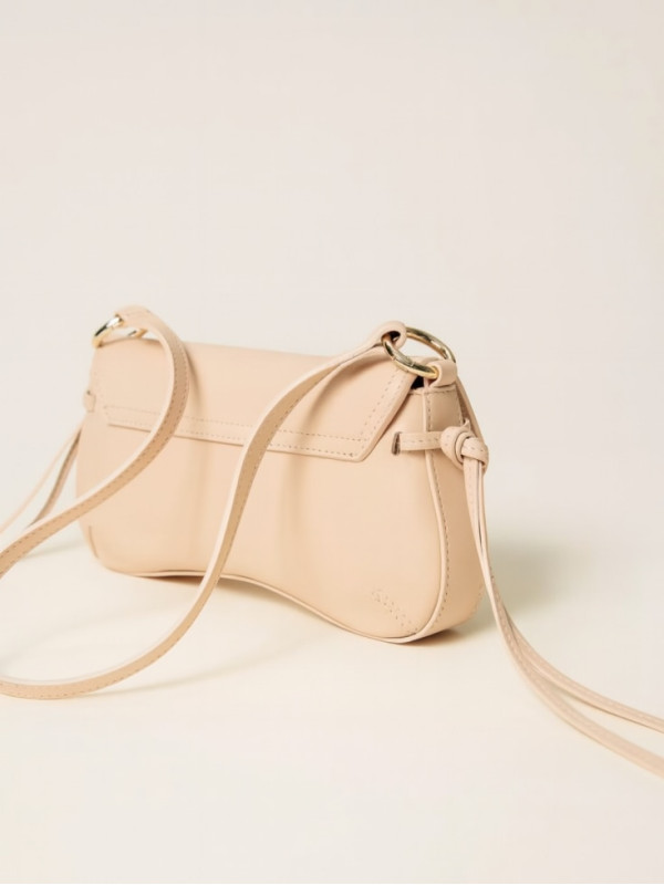Шкіряна сумка / Ніжний пісочний