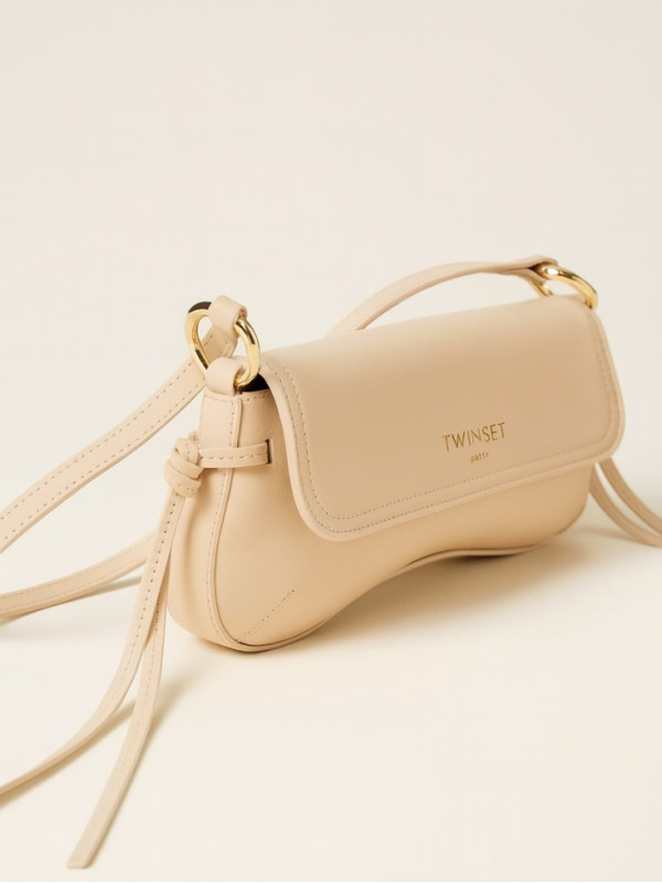 Шкіряна сумка / Ніжний пісочний