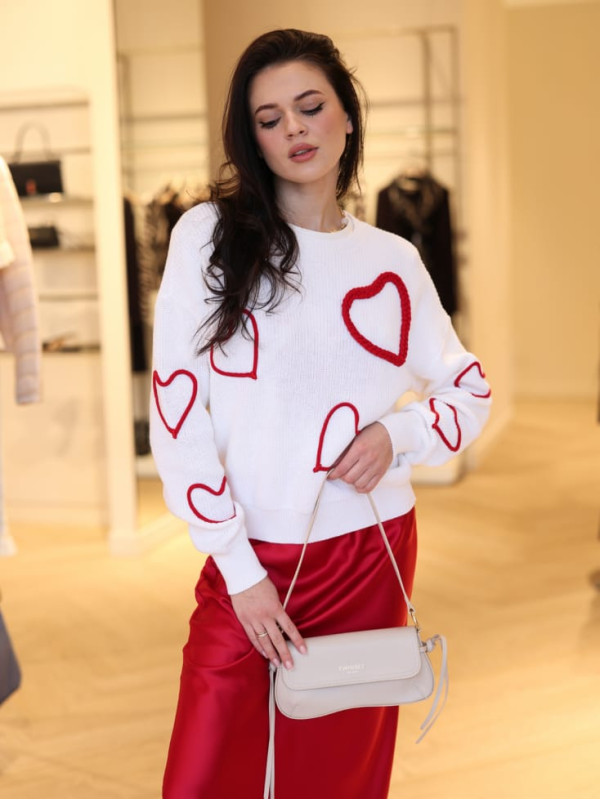 Шкіряна сумка / Ніжний пісочний