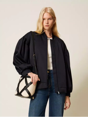 Сумка відро / Білий / Чорний