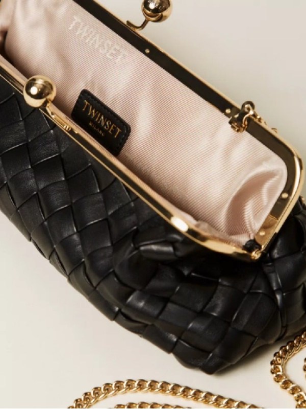 Плетений клатч / Чорний 261TB7301