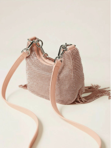 Сумка міні - круасан / Рожевий персик