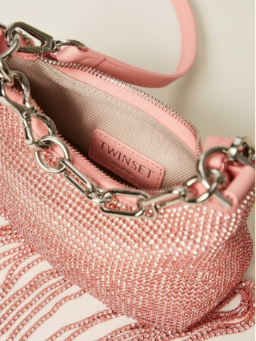 Сумка міні - круасан / Рожевий персик